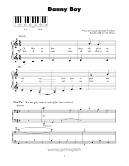 page one of Danny Boy (5-Finger Piano)