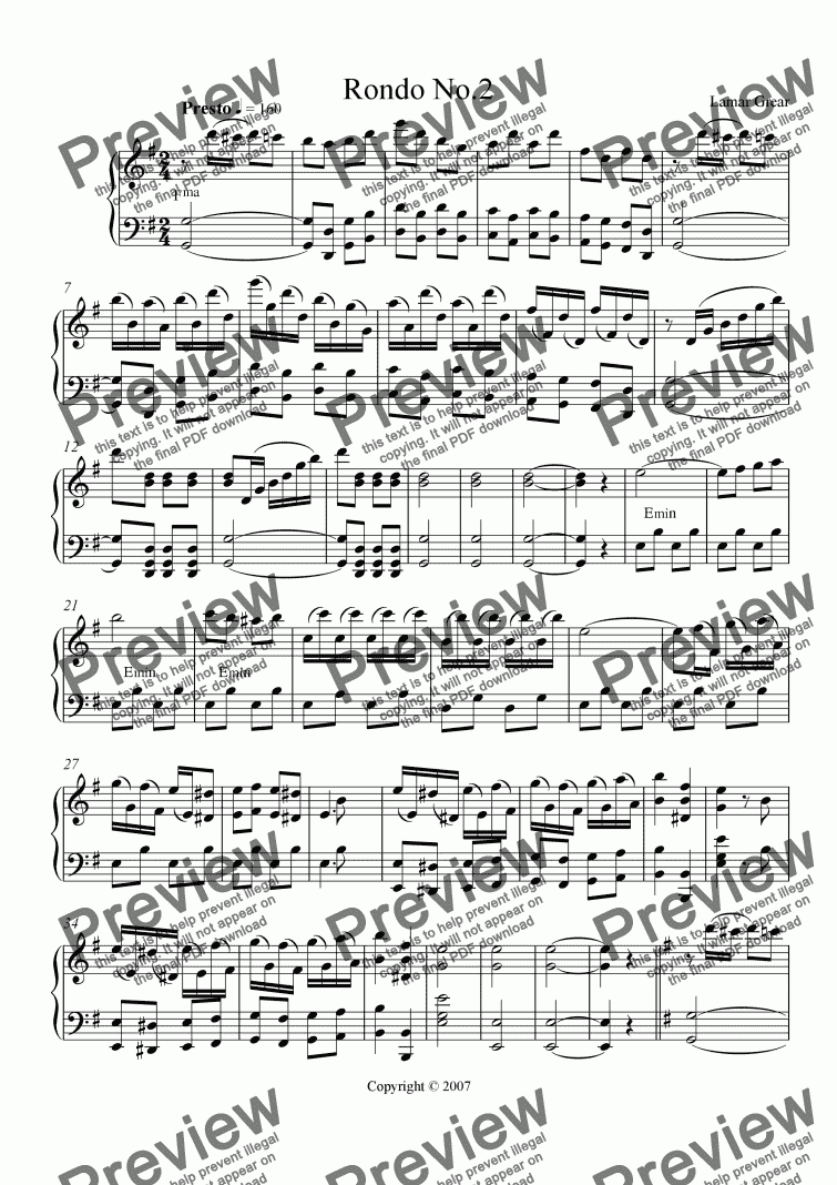 page one of Rondo No.2