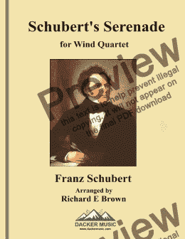 page one of Schubert's Serenade