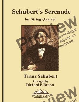 page one of Schubert's Serenade 