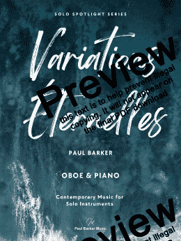 page one of Variations Eternelles (Oboe & Piano)