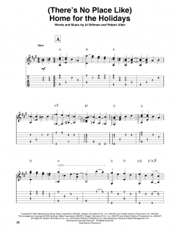 page one of (There's No Place Like) Home For The Holidays (Solo Guitar)