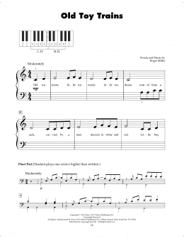 page one of Old Toy Trains (5-Finger Piano)