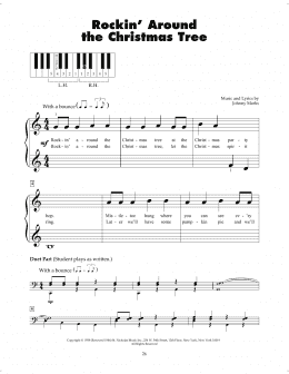 page one of Rockin' Around The Christmas Tree (5-Finger Piano)