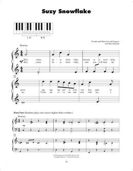 page one of Suzy Snowflake (5-Finger Piano)