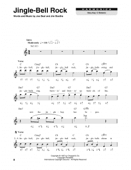 page one of Jingle Bell Rock (Harmonica)