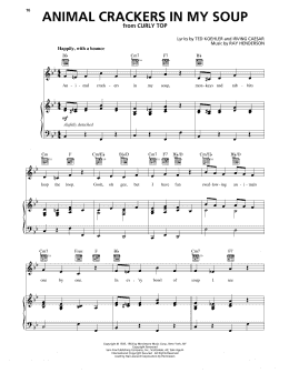 page one of Animal Crackers In My Soup (Piano, Vocal & Guitar Chords (Right-Hand Melody))