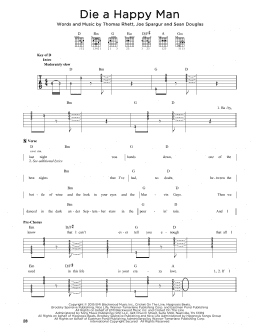 page one of Die A Happy Man (Solo Guitar)