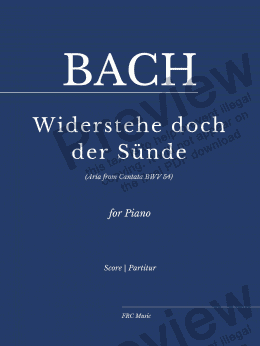 page one of Widerstehe doch der Sünde (Aria from Cantata BWV 54)