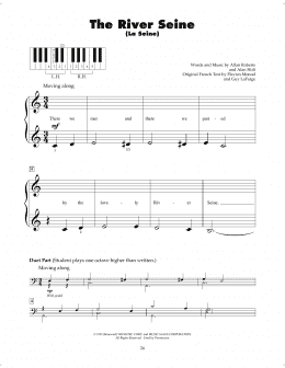 page one of The River Seine (La Seine) (5-Finger Piano)
