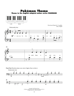 page one of Pokemon Theme (5-Finger Piano)
