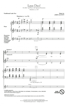 page one of Laus Deo! (SSA Choir)