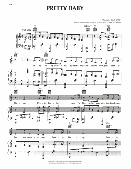 page one of Pretty Baby (Piano, Vocal & Guitar Chords (Right-Hand Melody))