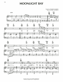 page one of Moonlight Bay (Piano, Vocal & Guitar Chords (Right-Hand Melody))