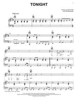 page one of Tonight (Piano, Vocal & Guitar Chords (Right-Hand Melody))