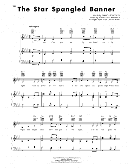 page one of The Star-Spangled Banner (Piano, Vocal & Guitar Chords (Right-Hand Melody))