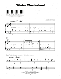 page one of Winter Wonderland (5-Finger Piano)