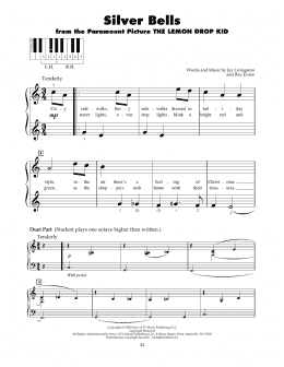 page one of Silver Bells (5-Finger Piano)
