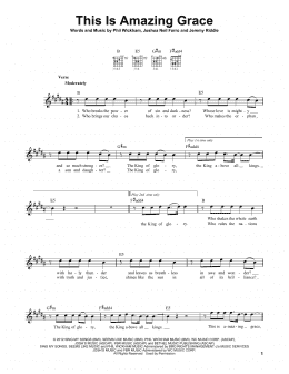 page one of This Is Amazing Grace (Easy Guitar)