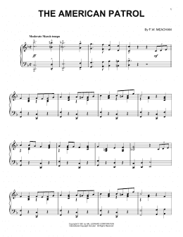page one of The American Patrol (Piano Solo)