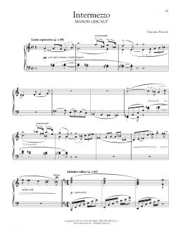 page one of Intermezzo (Piano Solo)