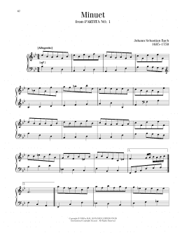 page one of Menuet (Piano Solo)