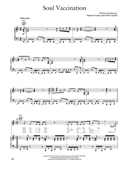 page one of Soul Vaccination (Piano, Vocal & Guitar Chords (Right-Hand Melody))