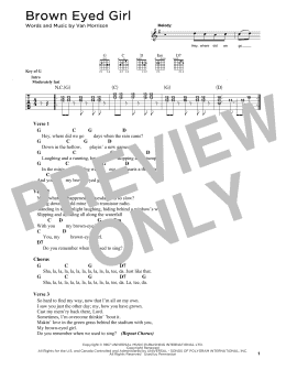 page one of Brown Eyed Girl (Solo Guitar)