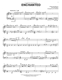 page one of Enchanted (Piano Solo)