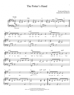 page one of The Potter's Hand (Piano & Vocal)