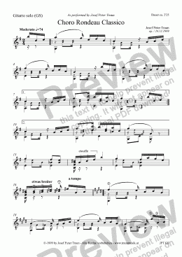 page one of Choro Rondeau Classico (GS)