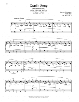page one of Little Lullaby, Op. 124, No. 6 (Piano Solo)