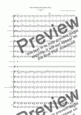 page one of 2 Christmas Favourites for School Orchestra (Volume two)