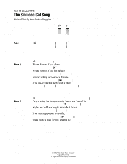 page one of The Siamese Cat Song (from Lady And The Tramp) (Ukulele Chords/Lyrics)