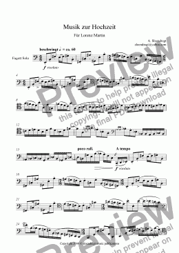 page one of Musik zur Hochzeit