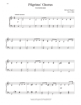 page one of Pilgrims' Chorus (Piano Solo)