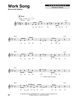 page one of Work Song (Harmonica)