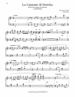 page one of Canzone di Doretta (Piano Solo)