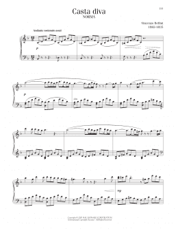 page one of Casta Diva (Piano Solo)