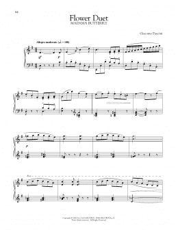 page one of Flower Duet (Piano Solo)