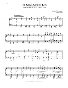 page one of Great Gate Of Kiev (Piano Solo)