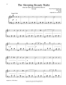 page one of The Sleeping Beauty Waltz (Piano Solo)