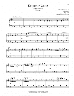 page one of Emperor Waltz, Op. 437 (Piano Solo)