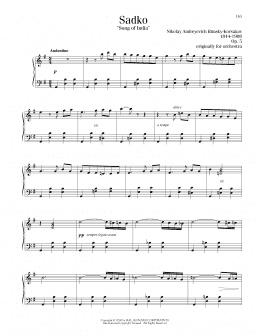 page one of Song Of India (Piano Solo)