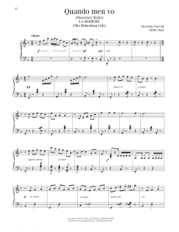 page one of Quando Men Vo (Piano Solo)
