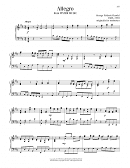 page one of Allegro (Piano Solo)