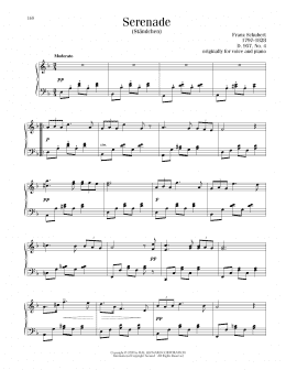 page one of Serenade (Ständchen) (Piano Solo)