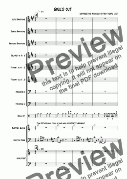 page one of Soul'd Out - (alternate arrangement)