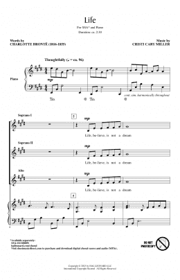 page one of Life (SSA Choir)