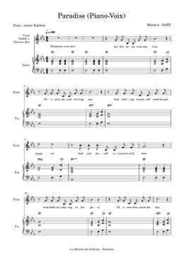 page one of Paradise (Choir)
